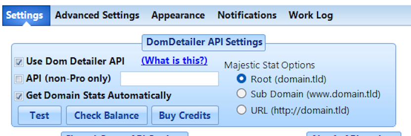 Settings for DHG Pro users